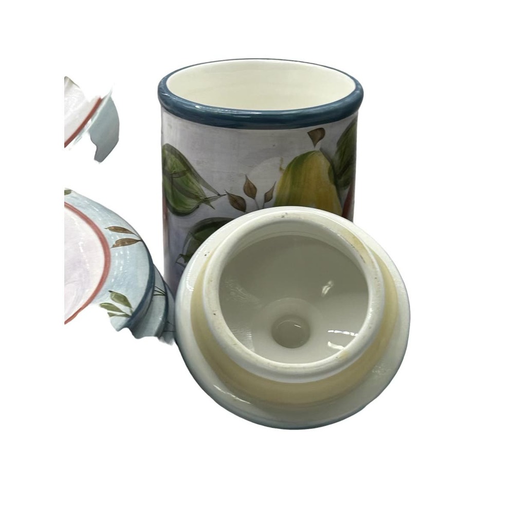 Set of 4 Black Forest Fruits Heritage Mint 10 1/2" diameter with small canister - Picture 5 of 6